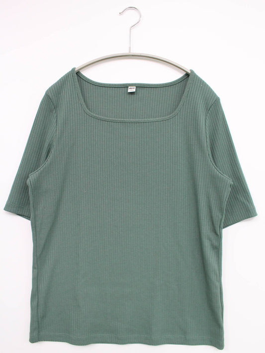 UNIQLO/ユニクロ/Tシャツ/カットソー/トップス/グリーン/L
