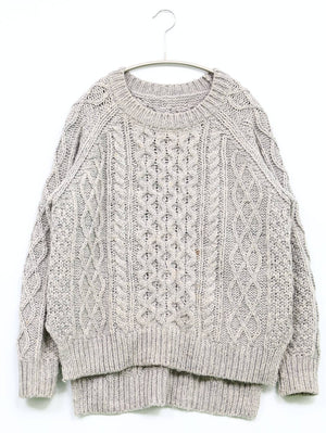 ニット/セーター/トップス/グレー/M