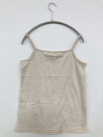 kusuguru/キャミソール/トップス/ベージュ/バスト79~87cm 身長154～162cm