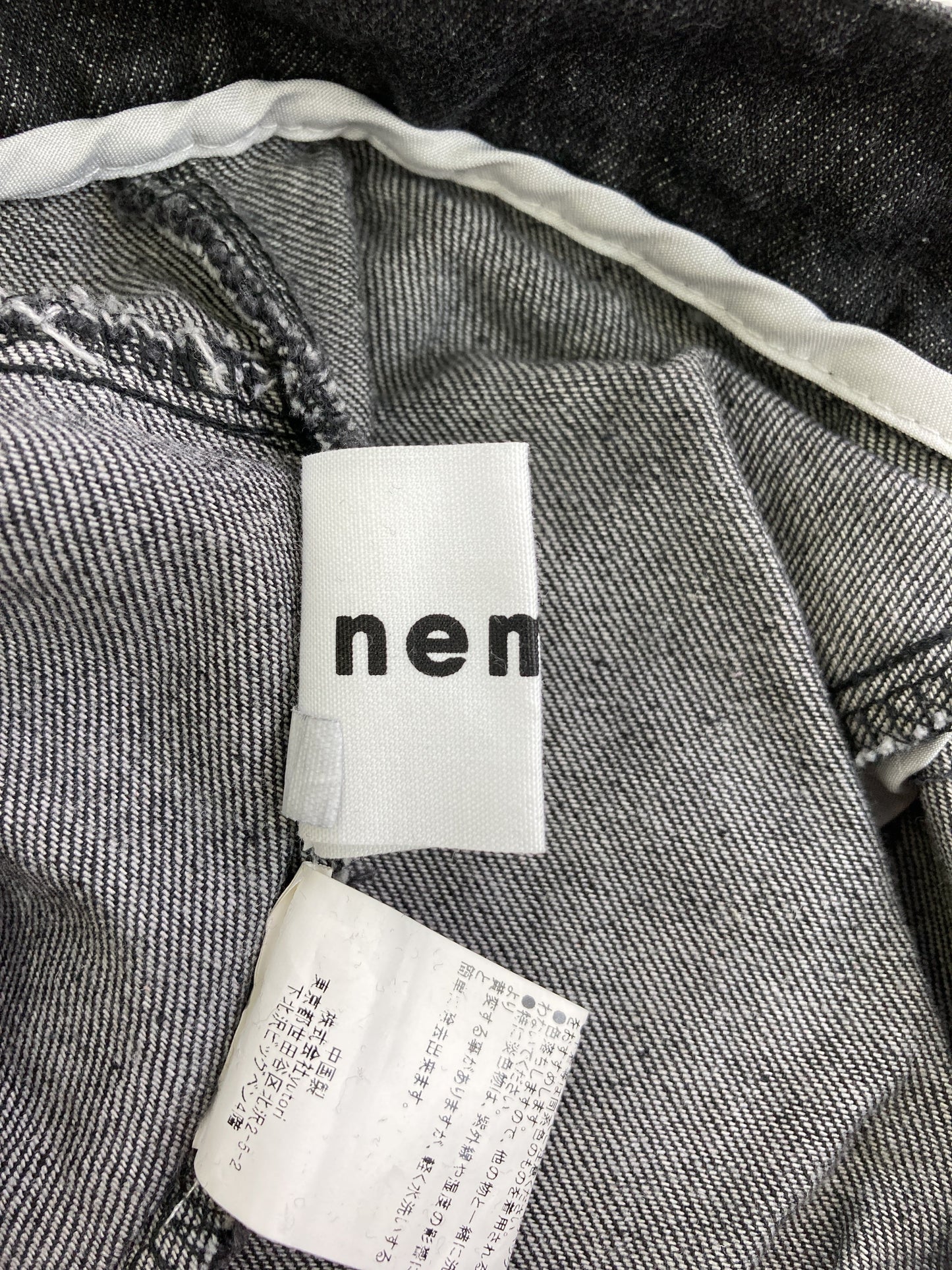 nemne/ネンネ/デニムパンツ/パンツ/ブラック/S