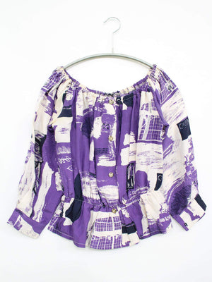 シャツ/ブラウス/トップス/パープル