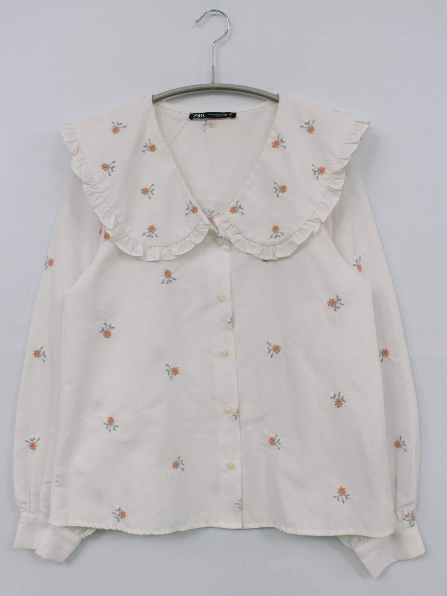 ZARA/ザラ/シャツ/ブラウス/トップス/ホワイト/XS
