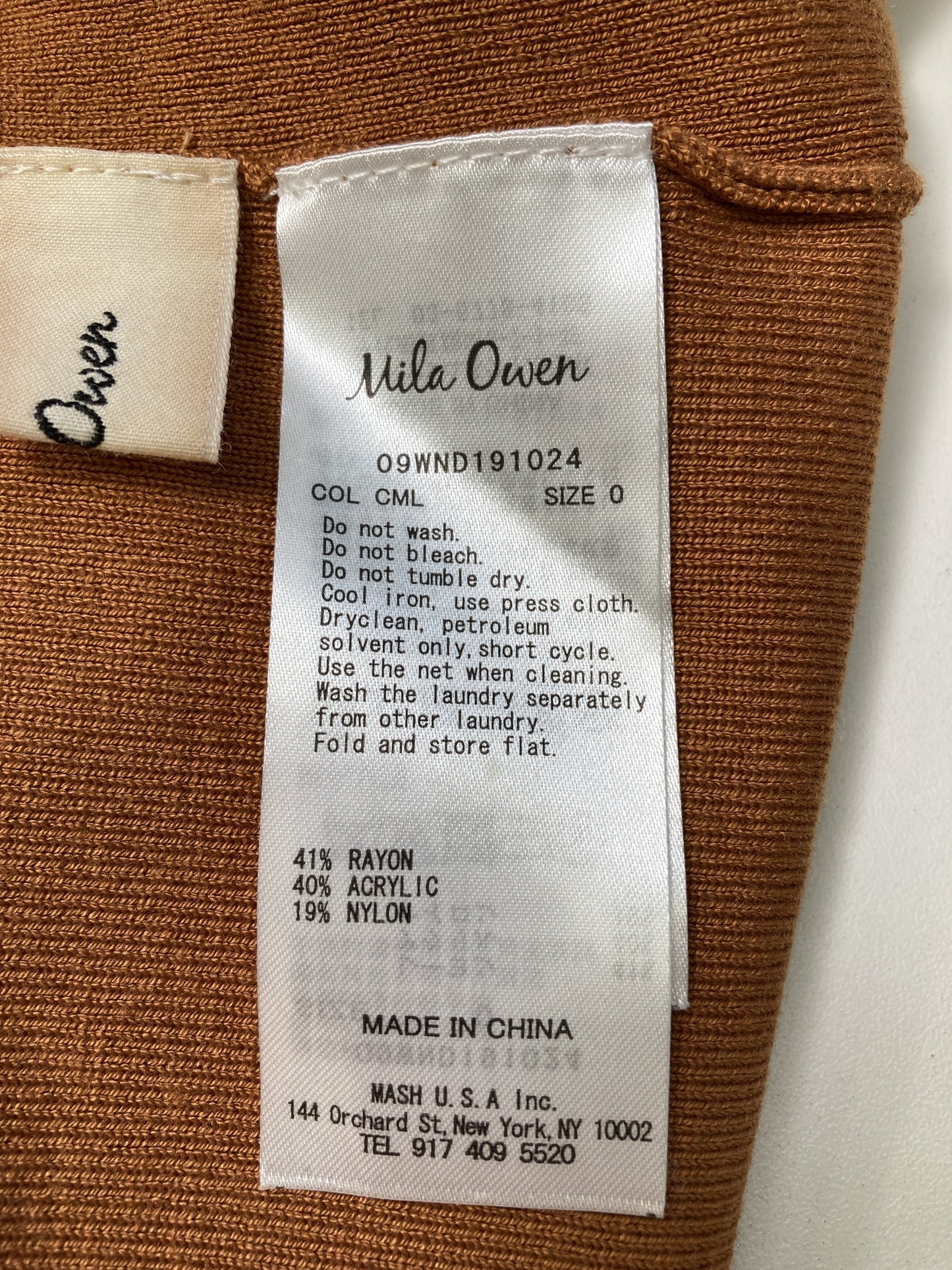 Mila Owen/ミラオーウェン/カーディガン/ボレロ/トップス/ブラウン/0