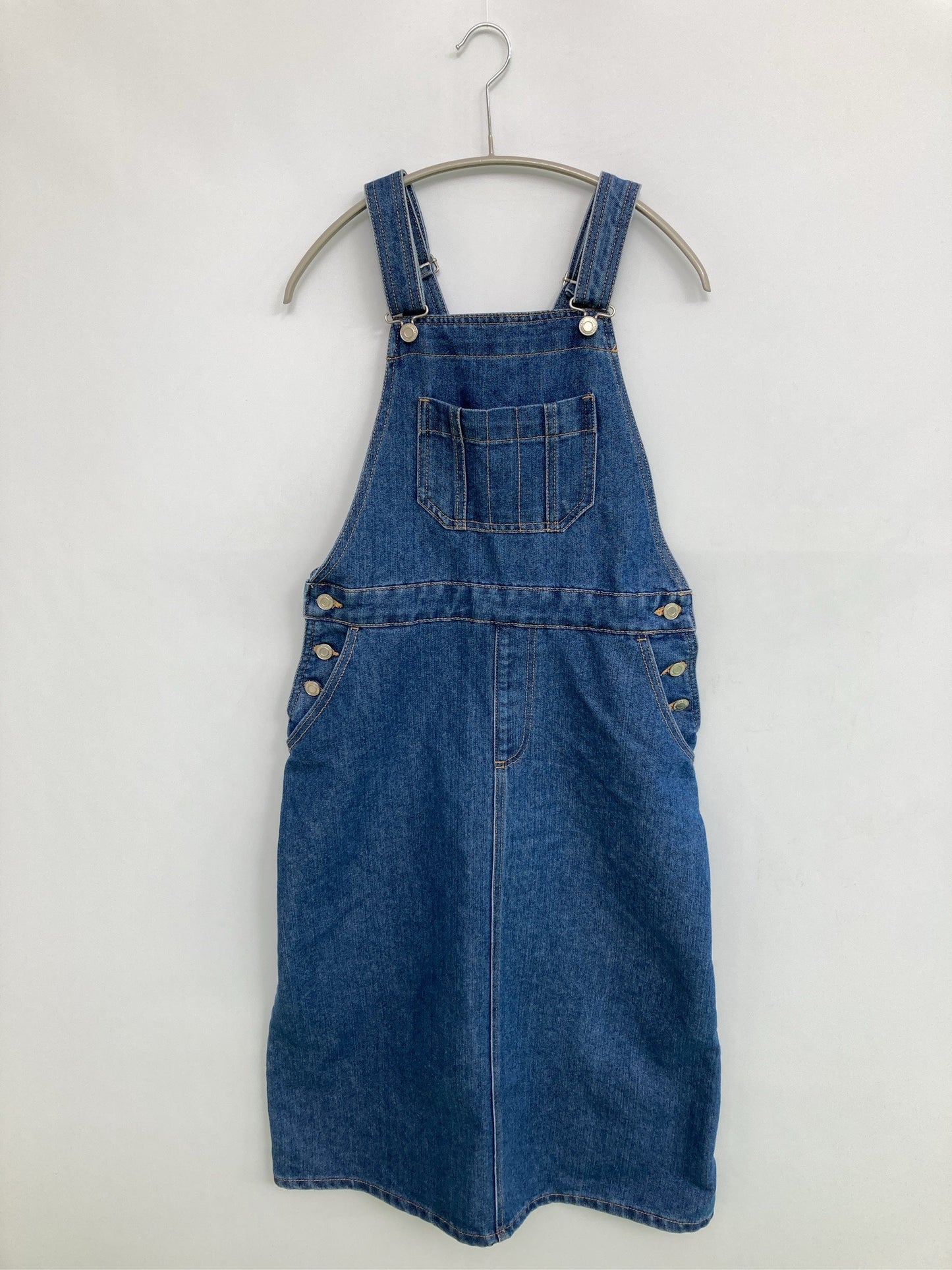 ジャンパースカート/ワンピース/ドレス/ブルー/L