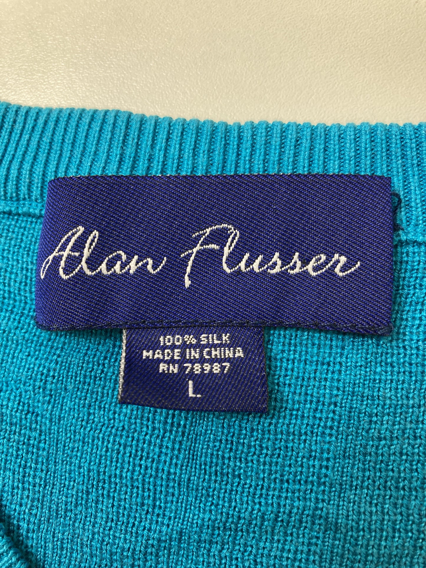 Alan Flusser/ベスト/トップス/スカイブルー/L