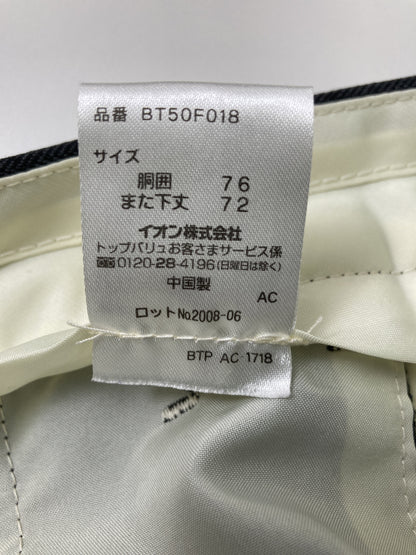 TOPVALU/トップバリュ/スラックス/パンツ/グレー/胴囲76　また下丈72