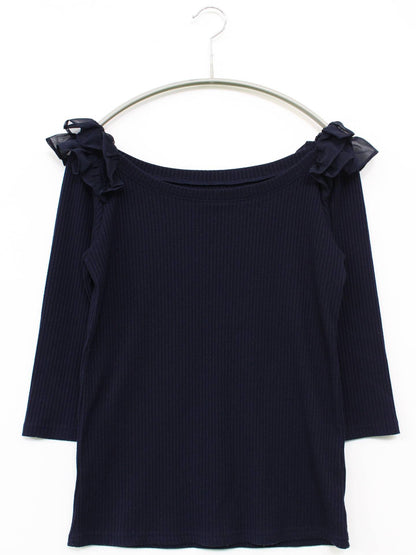 ニット/セーター/トップス/ブラック/M-L