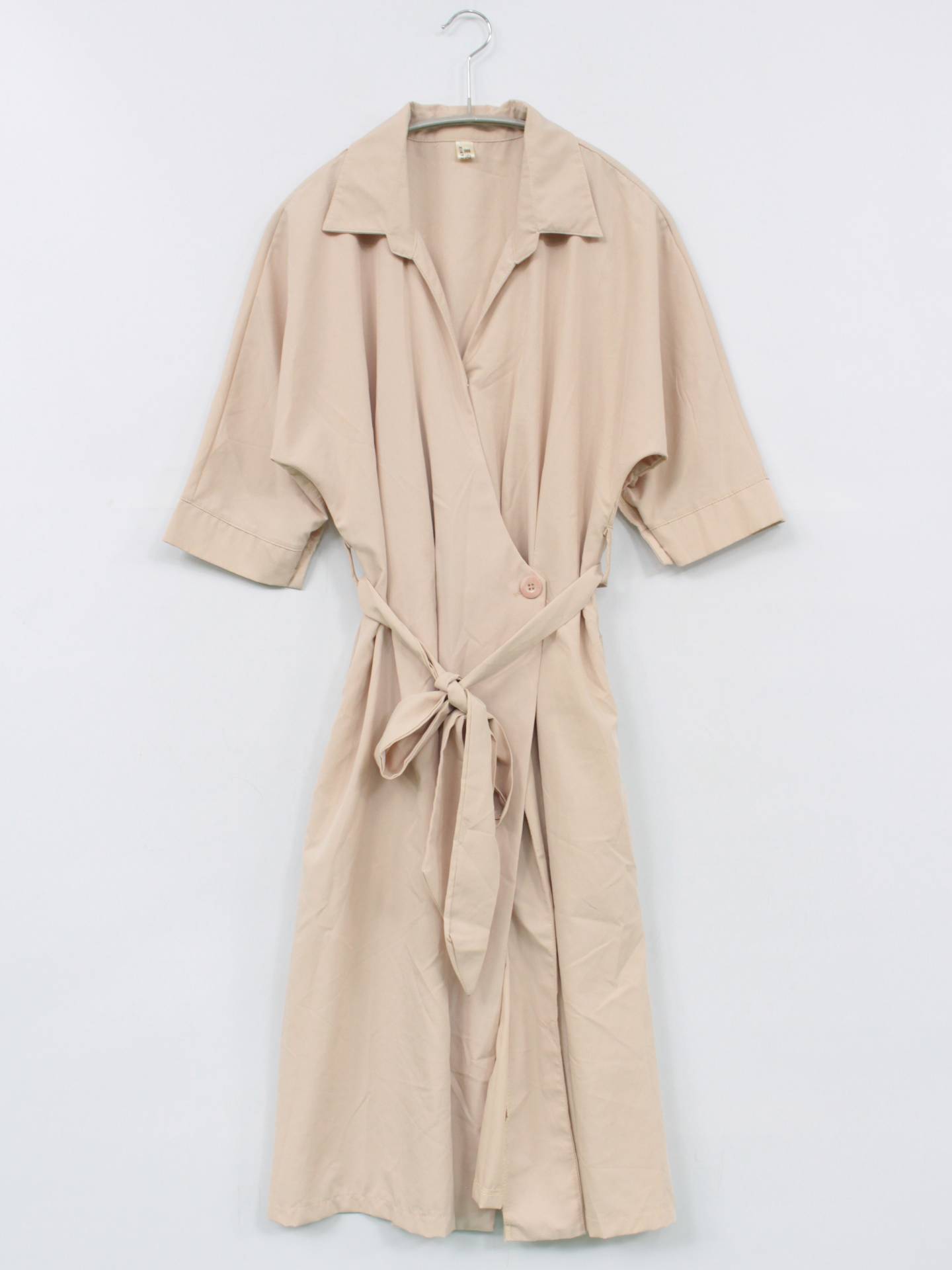 XIAYIJIAO/シャツワンピース/ワンピース/ドレス/ベージュ