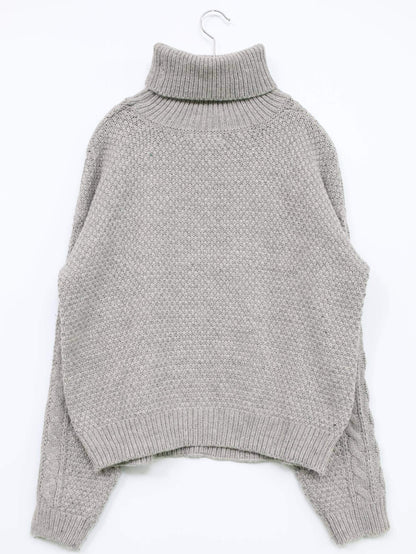 ニット/セーター/トップス/グレー/F