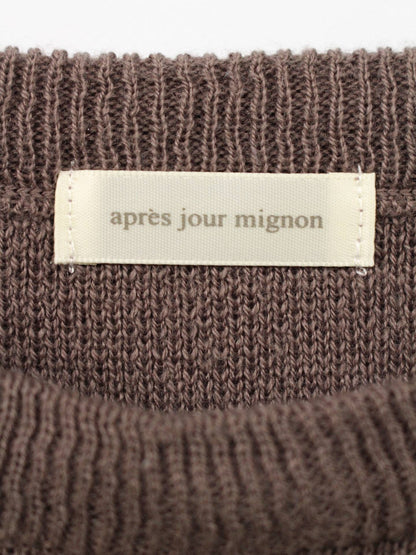 apres jour mignon/ニット/セーター/トップス/ブラウン/F