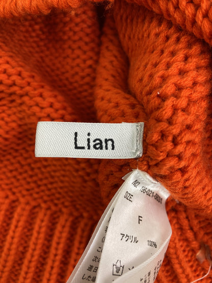 Lian/リアン/ニット/セーター/トップス/オレンジ/F
