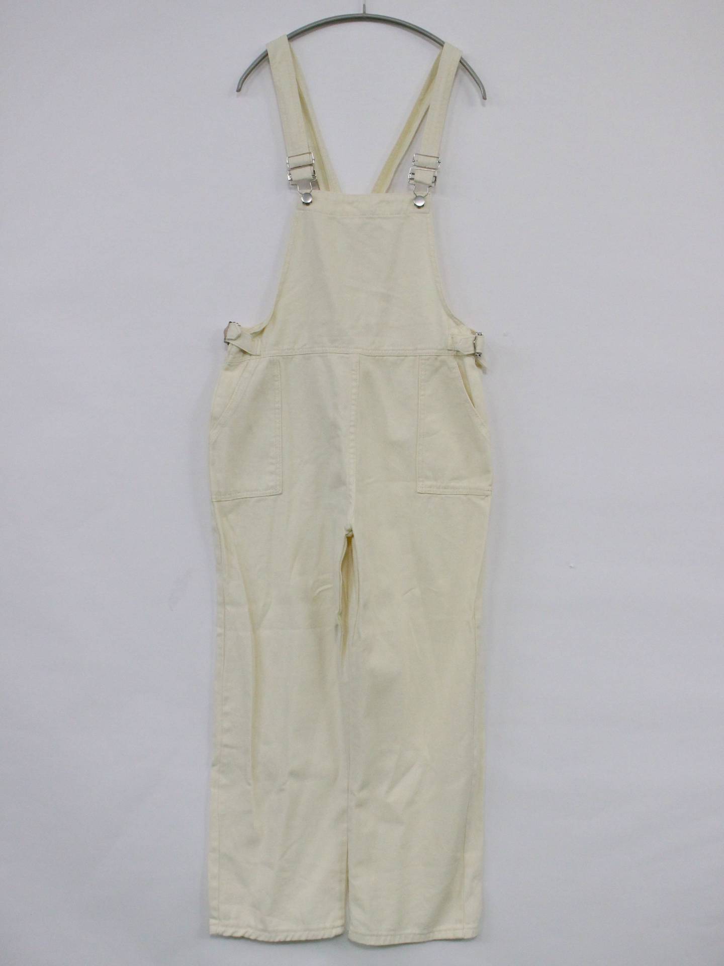 サロペット/オーバーオール/オールインワン・サロペット/アイボリー/M