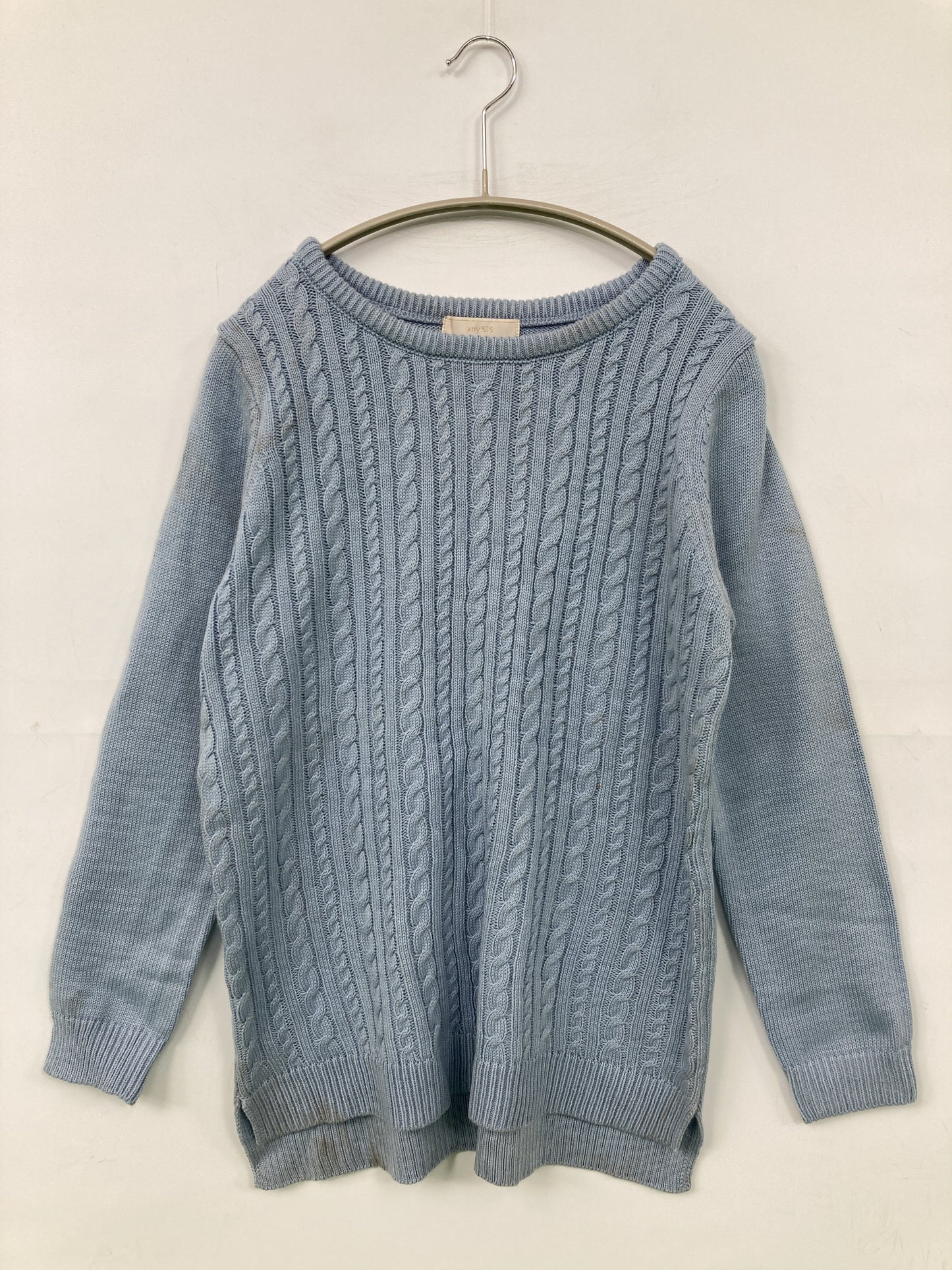 any sis/エニィスィス/ニット/セーター/トップス/スカイブルー