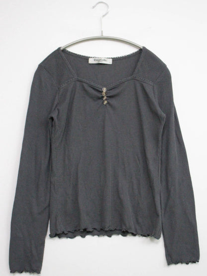 ems excite/エムズエキサイト/Tシャツ/カットソー/トップス/グレー/M