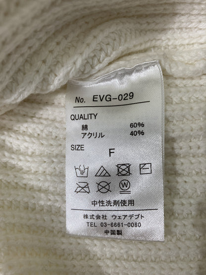 euelyn/カーディガン/ボレロ/トップス/ホワイト/F