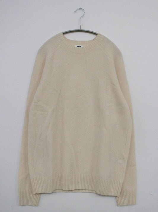 UNIQLO/ユニクロ/ニット/セーター/トップス/ホワイト/L