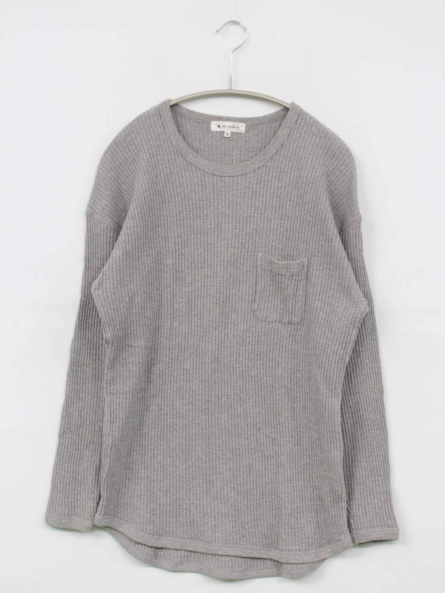 THE SHOP TK/ザショップティーケー/ニット/セーター/トップス/グレー/M