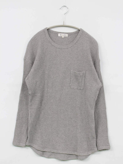THE SHOP TK/ザショップティーケー/ニット/セーター/トップス/グレー/M