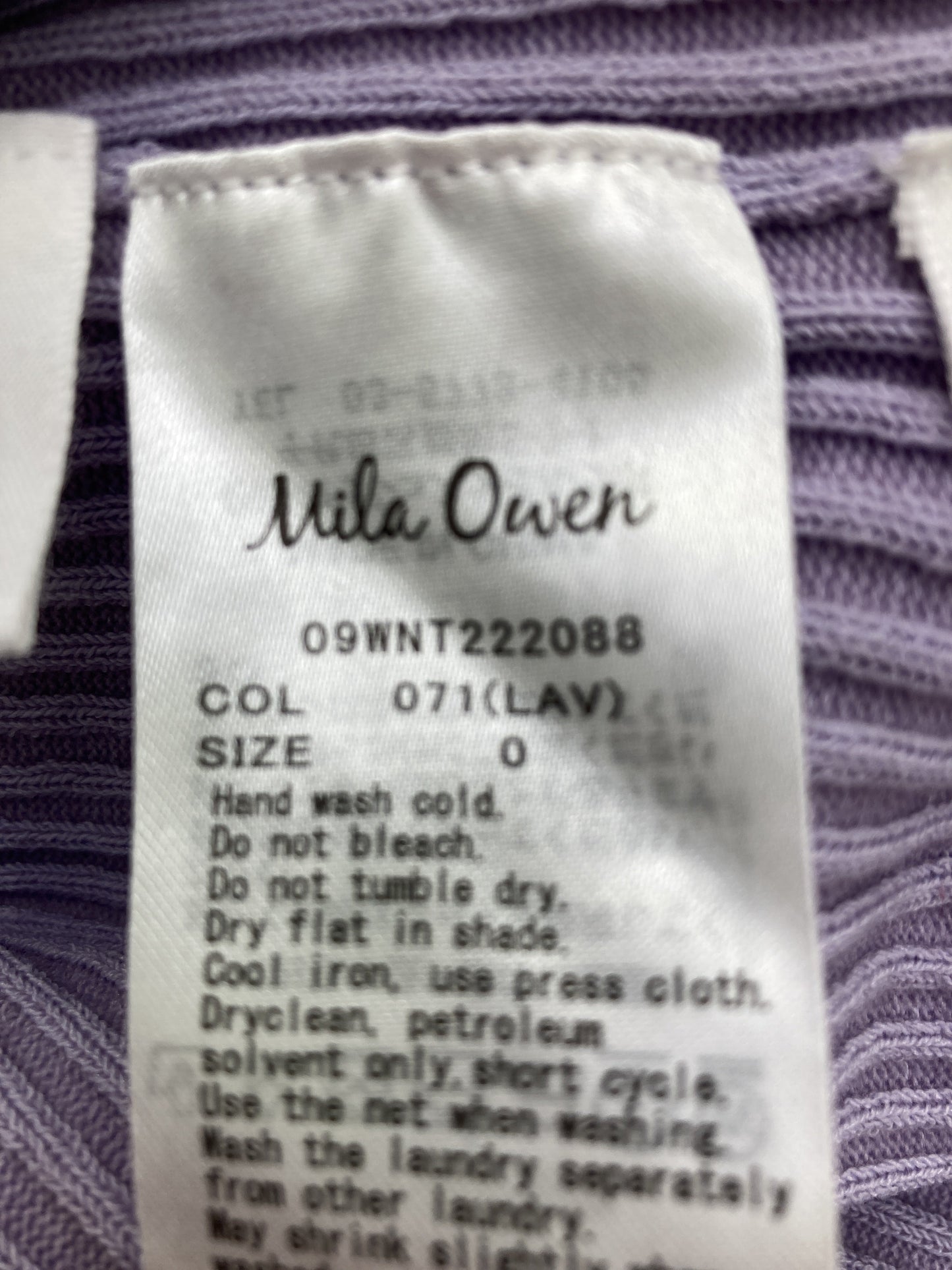 mila owen/ニット/セーター/トップス/パープル/0