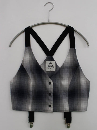 UNIF/ベスト/トップス/グレー/M