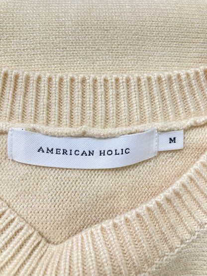 AMERICAN HOLIC/アメリカンホリック/ニット/セーター/トップス/アイボリー/M