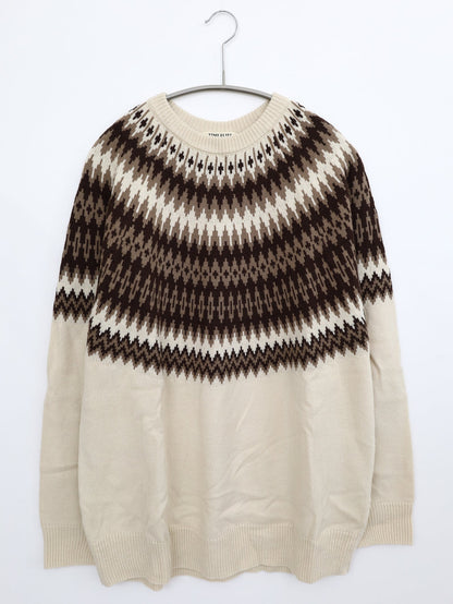 TIME FLIES/ニット/セーター/トップス/ベージュ/XL