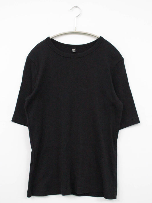 UNIQLO/ユニクロ/Tシャツ/カットソー/トップス/ブラック/XL
