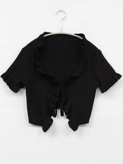 カーディガン/ボレロ/トップス/ブラック