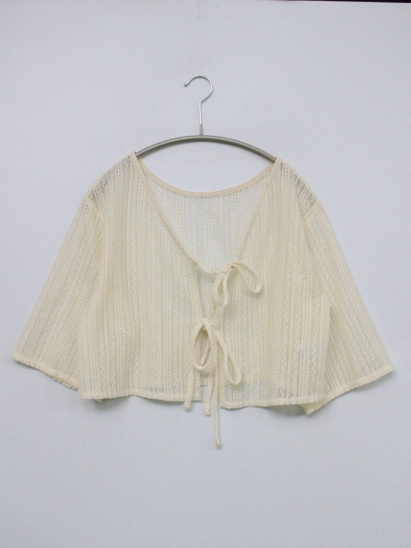 mystywomen/ミスティウーマン/カーディガン/ボレロ/トップス/アイボリー/F