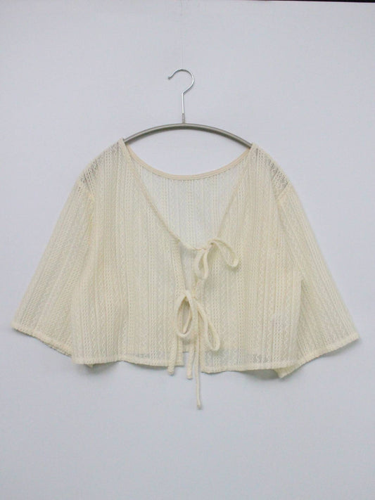 mystywomen/ミスティウーマン/カーディガン/ボレロ/トップス/アイボリー/F