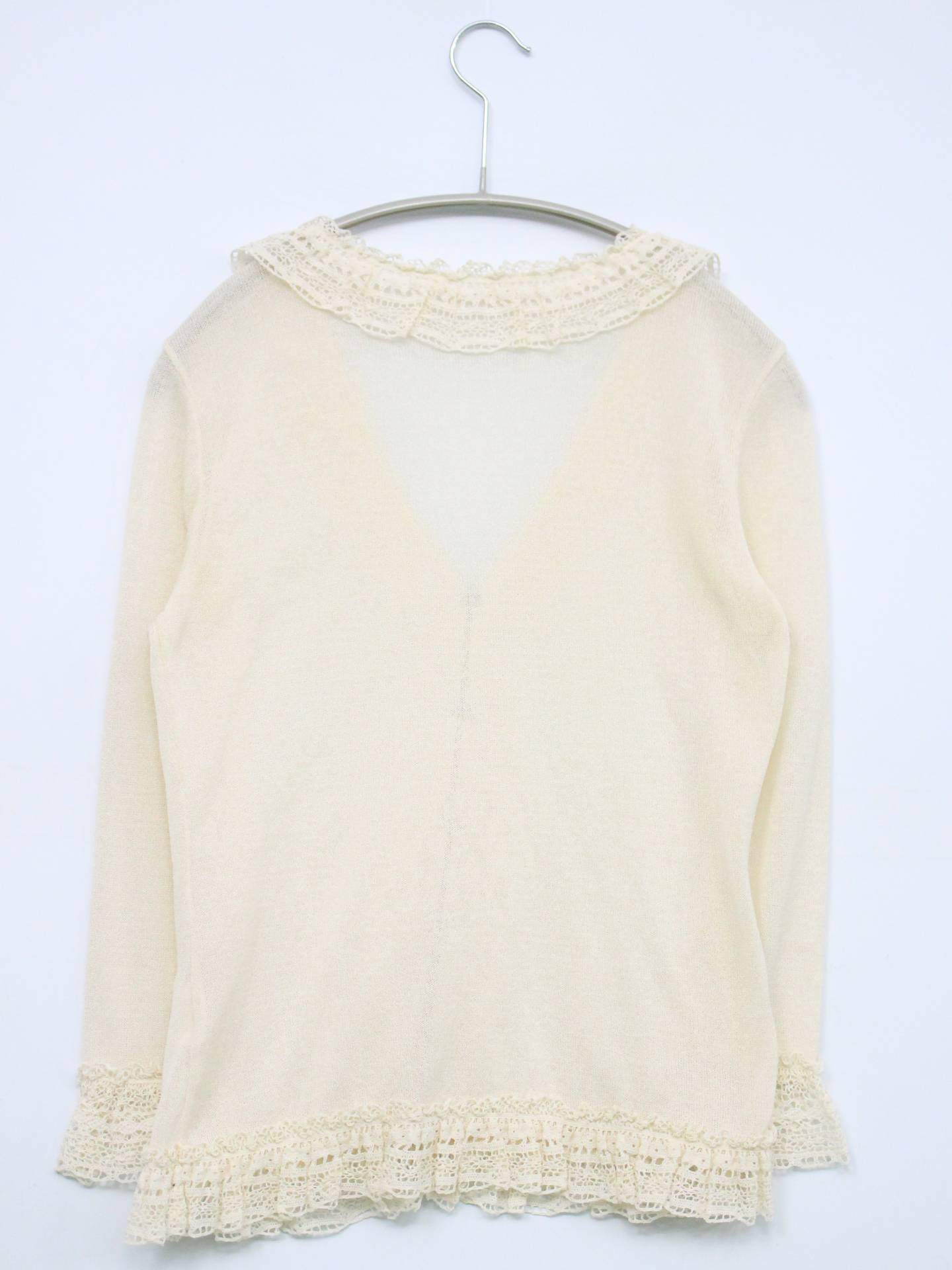 L `EST ROSE/カーディガン/ボレロ/トップス/アイボリー/M