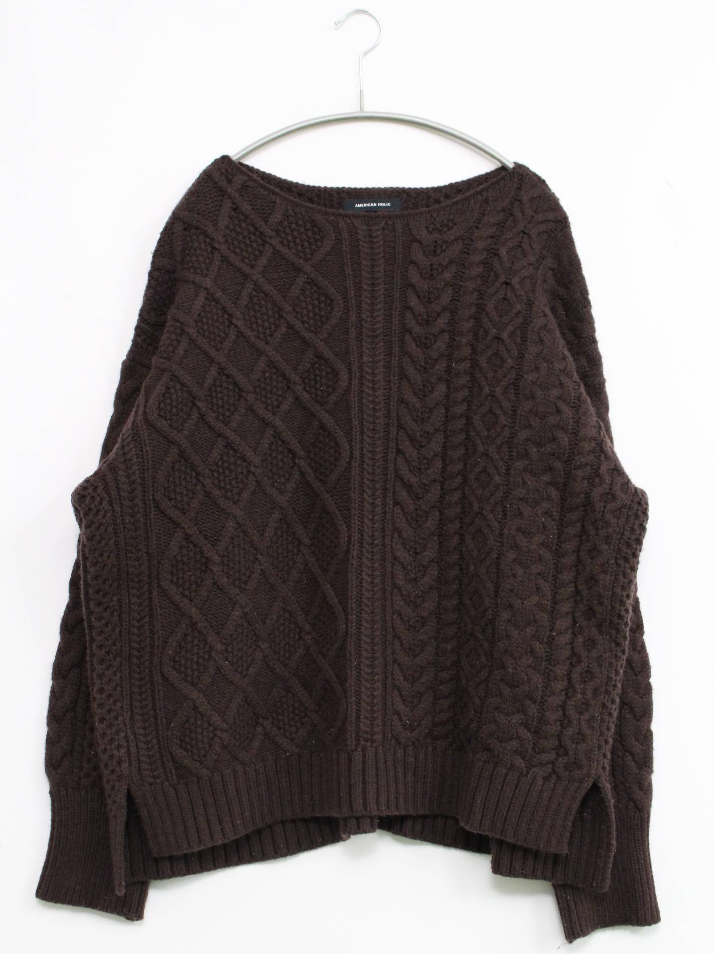 AMERICAN HOLIC/アメリカンホリック/ニット/セーター/トップス/ブラウン/F