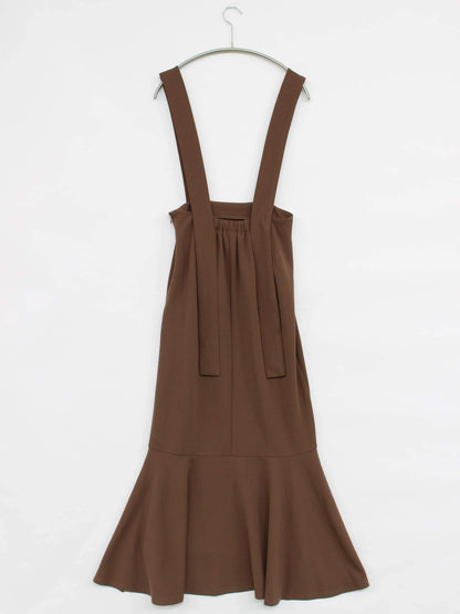 soiree/ジャンパースカート/ワンピース/ドレス/ブラウン/F