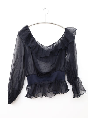 SNIDEL/スナイデル/シャツ/ブラウス/トップス/ネイビー/F