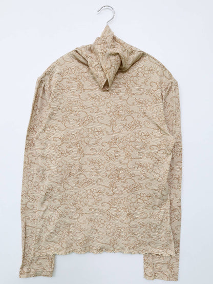 oeillet/Tシャツ/カットソー/トップス/ベージュ/L