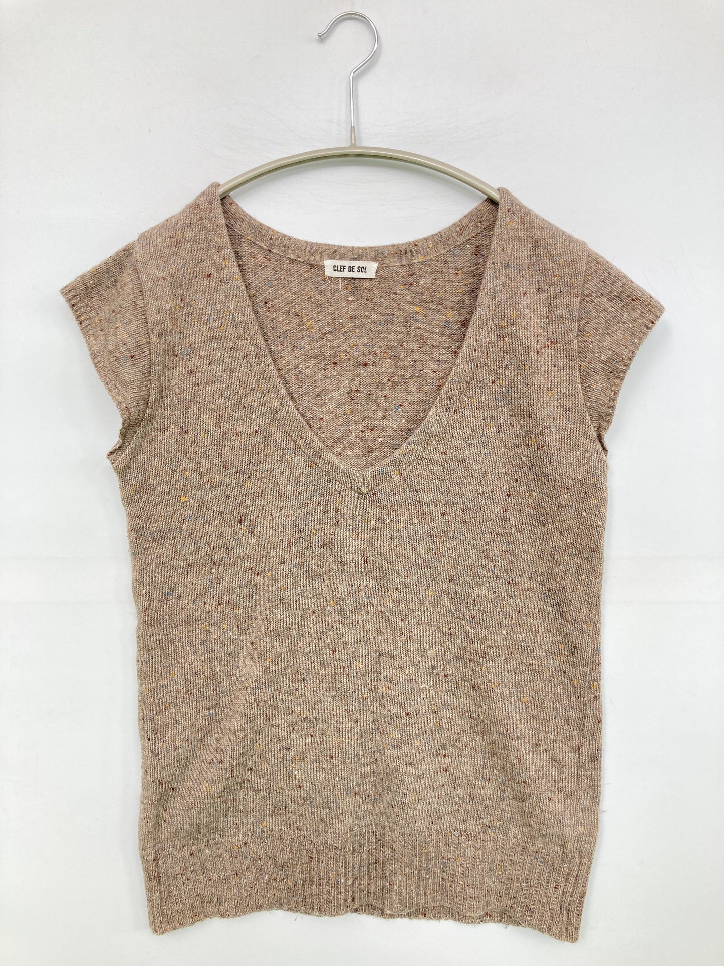 CLEF DE SOL/クレドソル/ベスト/トップス/ベージュ