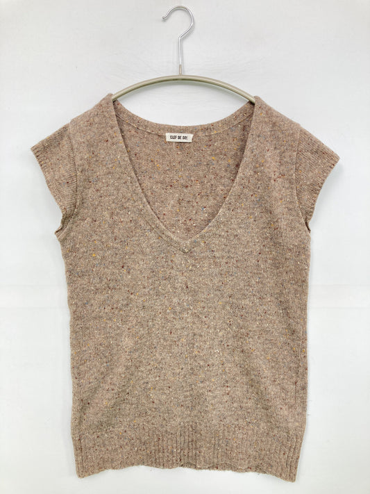 CLEF DE SOL/クレドソル/ベスト/トップス/ベージュ