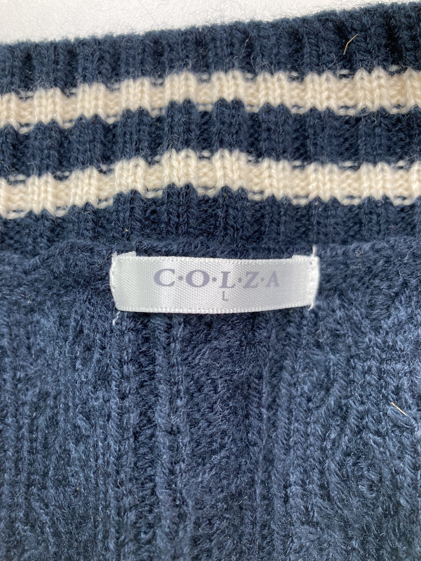 C・O・L・Z・A/コルザ/ニット/セーター/トップス/ネイビー/L