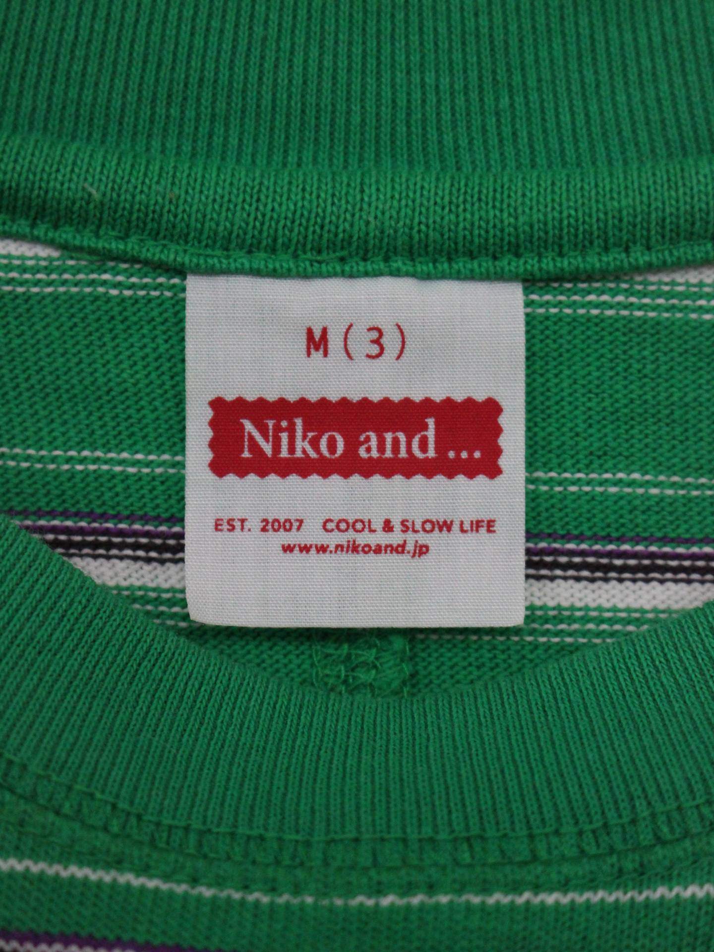 niko and .../ニコアンド/Tシャツ/カットソー/トップス/グリーン/M