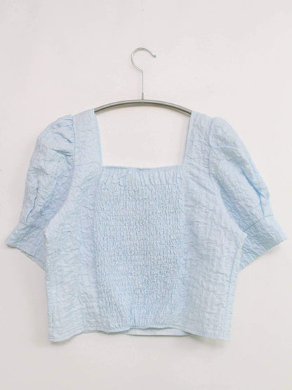 MAISON DE THERESE/シャツ/ブラウス/トップス/スカイブルー