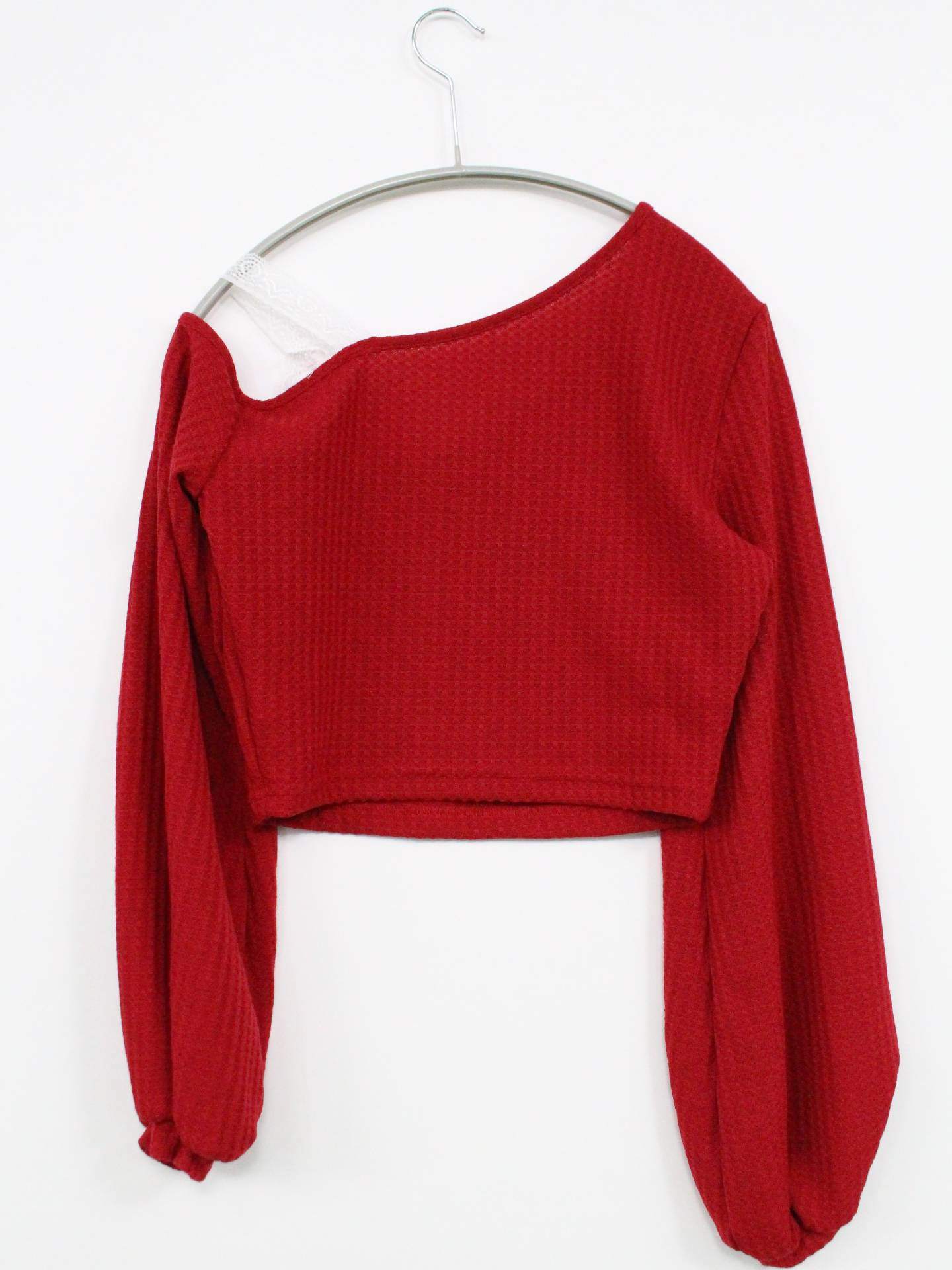 ニット/セーター/トップス/レッド/XS