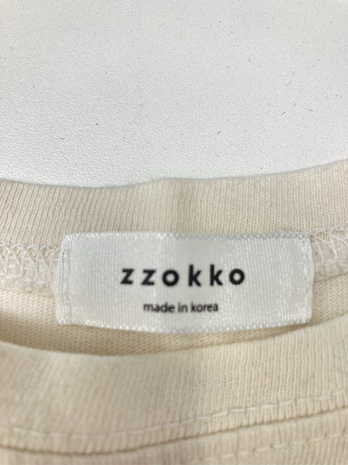 zzokko/Tシャツ/カットソー/トップス/アイボリー