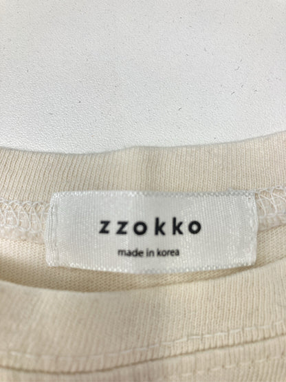 zzokko/Tシャツ/カットソー/トップス/アイボリー