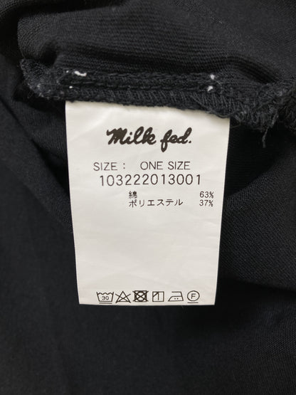MILK FED./ミルクフェド/ノースリーブ/トップス/ブラック/ONE SIZE