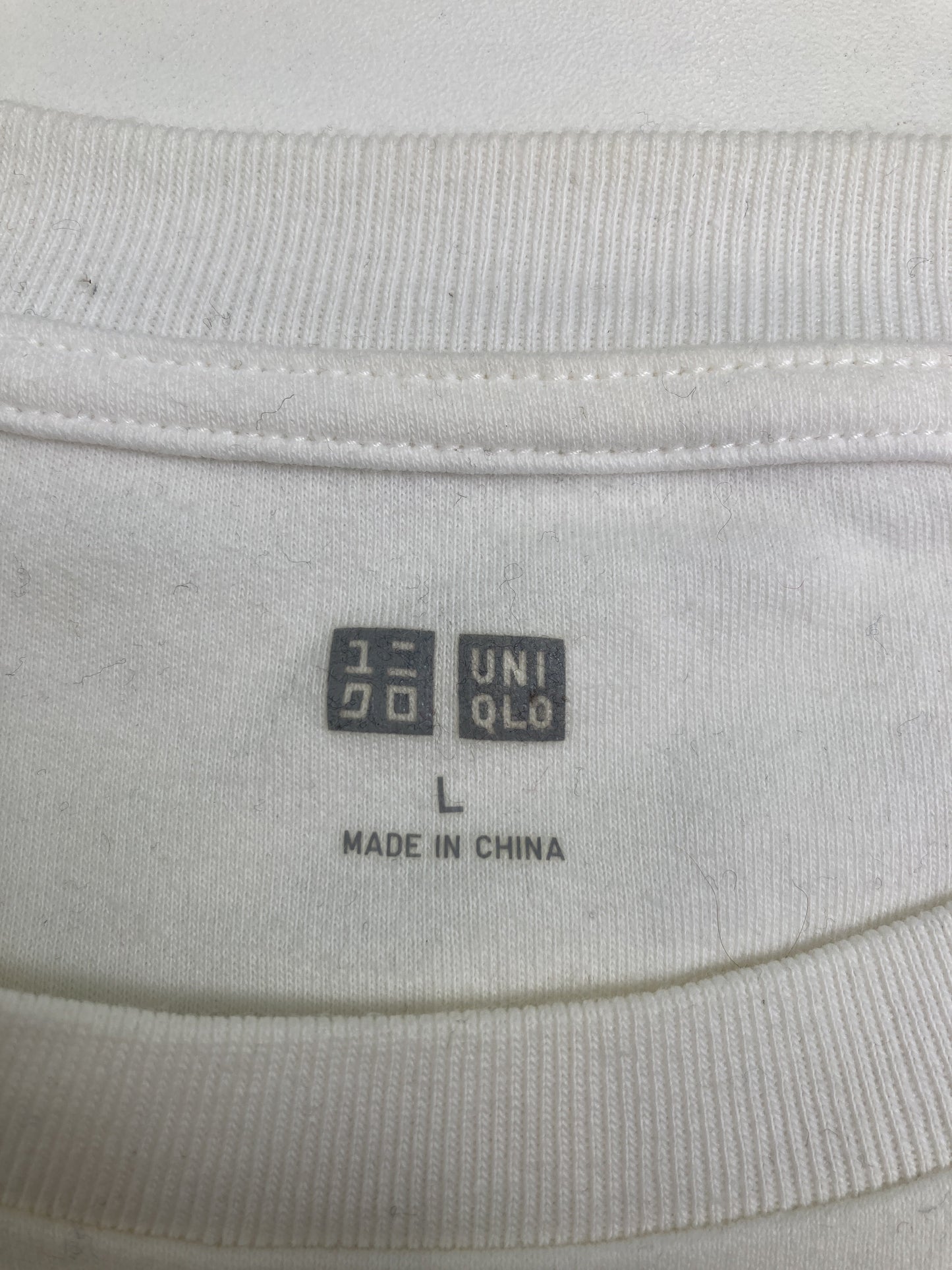 UNIQLO/ユニクロ/Tシャツ/カットソー/トップス/ホワイト/L
