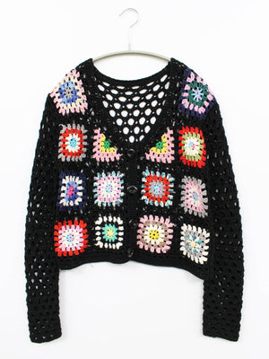 カーディガン/ボレロ/トップス/ブラック/不明