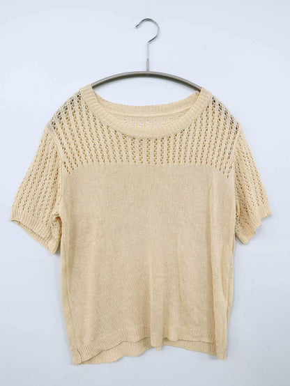 ニット/セーター/トップス/アイボリー/S