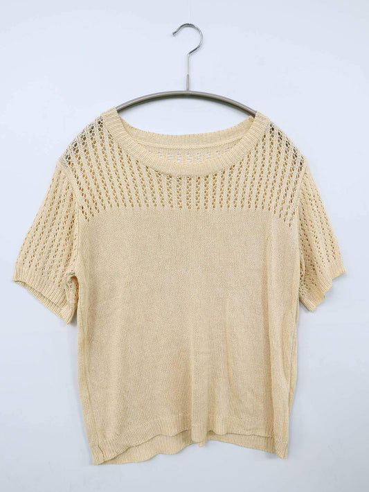 ニット/セーター/トップス/アイボリー/S