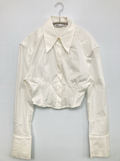 ZARA/ザラ/シャツ/ブラウス/トップス/ホワイト/S