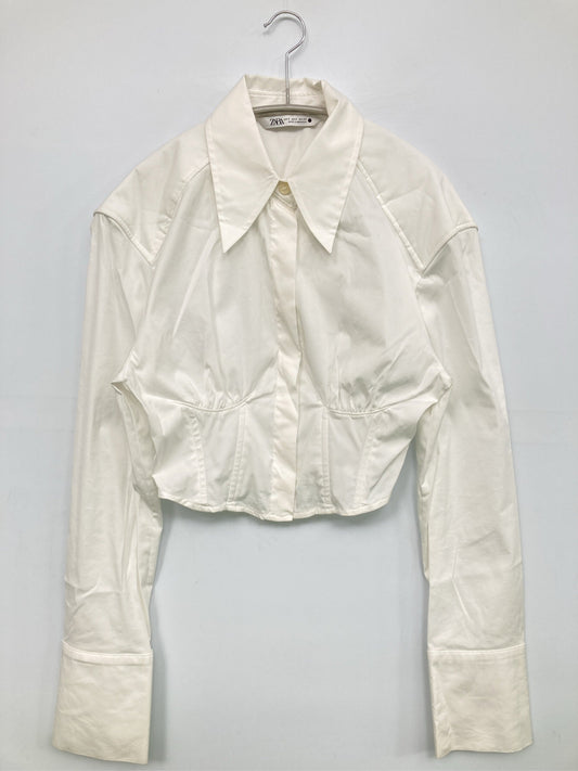 ZARA/ザラ/シャツ/ブラウス/トップス/ホワイト/S